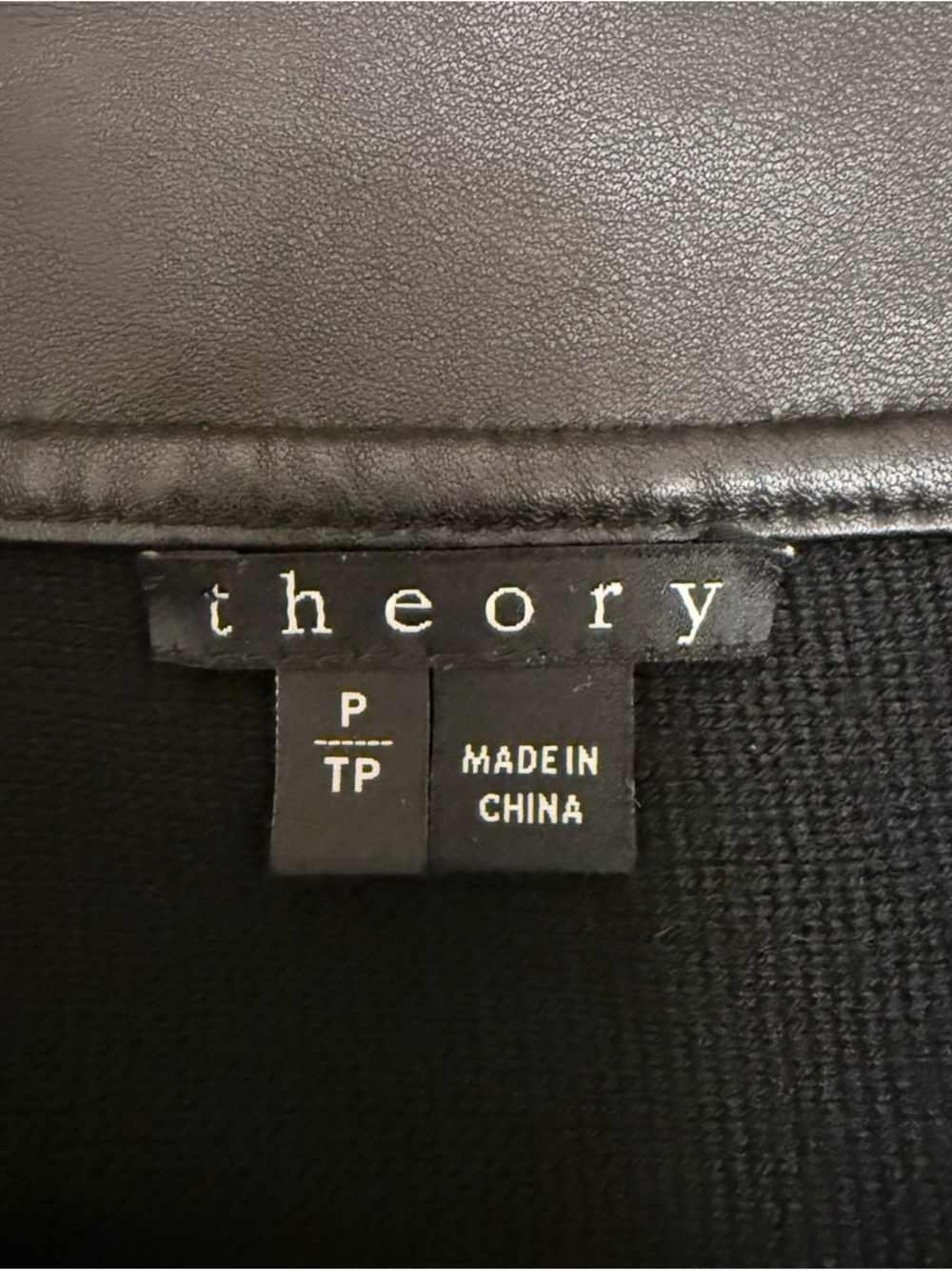 Theory Harmony Wool Knit Mini Skirt Lamb Leather Size P Black 90’s Office Siren - Picture 6 of 8